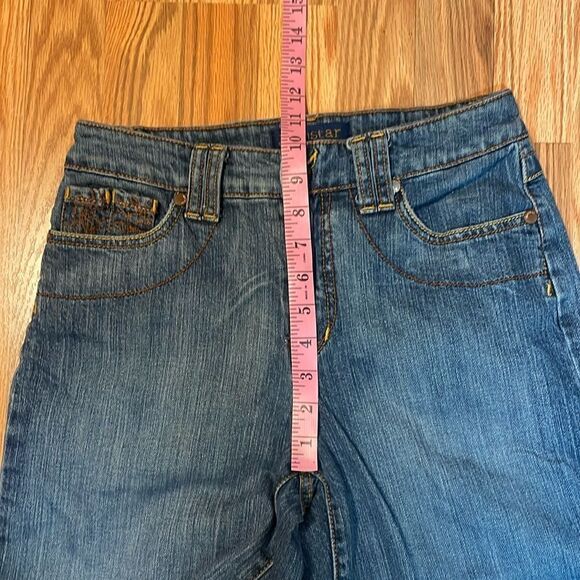 Wide Leg Crop, Capri Jeans, Y2K, 2010’s Embroidered, 4 - Picture 5 of 8